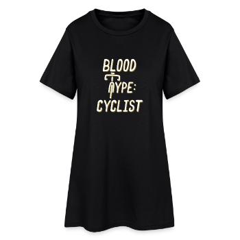 TYPE DE SANG CYCLISTE RACING VÉLO LOVER SHIRT - Robe T-shirt Femme - noir - Devant