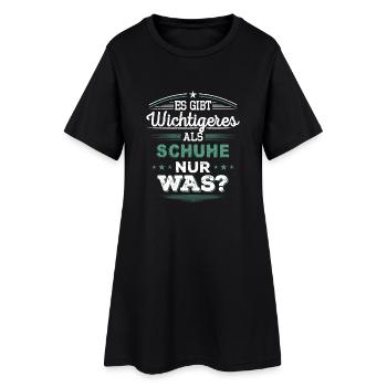 Schuhe - Frauen T-Shirt-Kleid - Schwarz - Vorne
