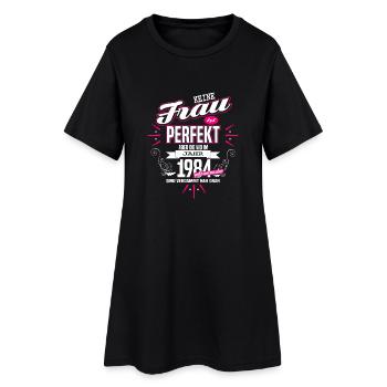 Perfekte Frau - Geboren 1984 - Frauen T-Shirt-Kleid - Schwarz - Vorne