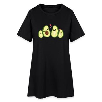 Avocat famille - grossesse - drôle - bébé - Robe T-shirt Femme - noir - Devant