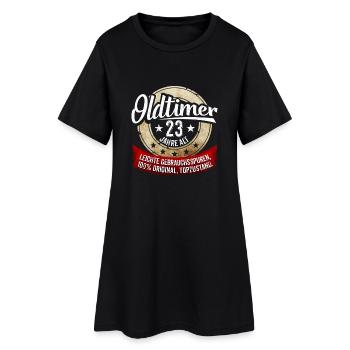 Zum 23. Geburtstag! - Frauen T-Shirt-Kleid - Schwarz - Vorne