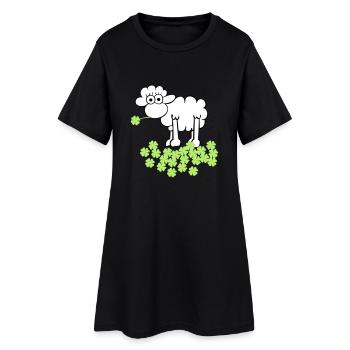 st. Patrick's sheep - Robe T-shirt Femme - noir - Devant