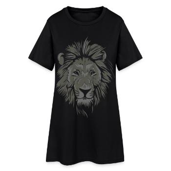 I am a lion - Robe T-shirt Femme - noir - Devant