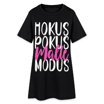Hokus Pokus Malle Modus - Mallorca lustige Sprüche - Frauen T-Shirt-Kleid - Schwarz - Vorne