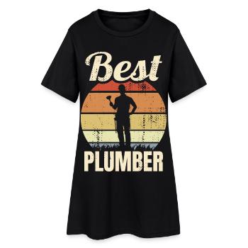 Best Plumber - Women’s T-Shirt Dress - black - Front