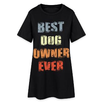 Meilleur propriétaire de chien de tous les temps - Robe T-shirt Femme - noir - Devant