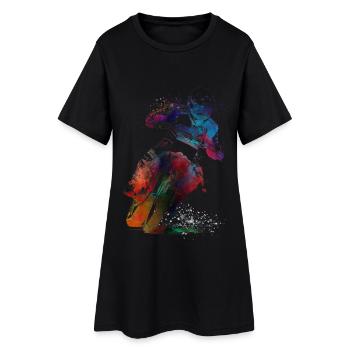 Art du sport automobile #motor #sport - Robe T-shirt Femme - noir - Devant