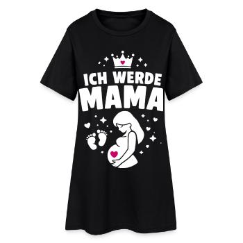 Je vais être maman - maternité - Robe T-shirt Femme - noir - Devant