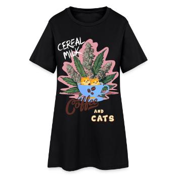 Cereal Milk C&C - Women’s T-Shirt Dress - black - Front