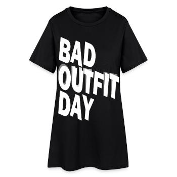 Jour de la mauvaise tenue - Robe T-shirt Femme - noir - Devant