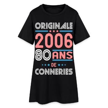 Originale – 2006 – 20 ans de conneries - Robe T-shirt Femme - noir - Devant