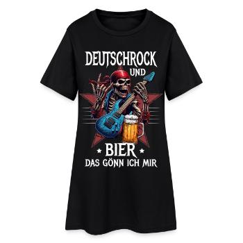 Le rock allemand et la bière, c’est ce que je me fais plaisir - Robe T-shirt Femme - noir - Devant
