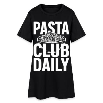Club des pâtes Daily pour les amateurs de pâtes - Robe T-shirt Femme - noir - Devant
