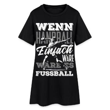 Handball Handballer Handball Trainer Fan Geschenk - Frauen T-Shirt-Kleid - Schwarz - Vorne