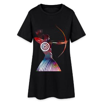 Colorful Shield Archer - Women’s T-Shirt Dress - black - Front