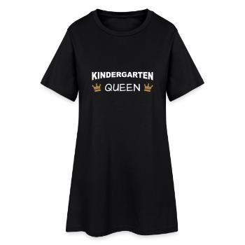 Kindergarten Queen - V2 - Frauen T-Shirt-Kleid - Schwarz - Vorne