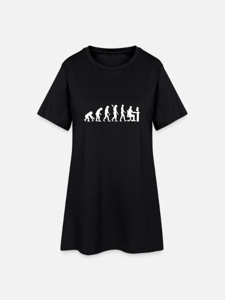 Programmierer - Frauen T-Shirt-Kleid - Schwarz