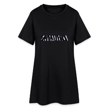 zébre - Robe T-shirt Femme - noir - Devant