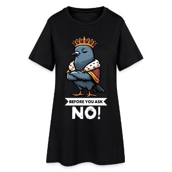 Avant de demander Pigeon Pigeons Pigeons Lovers Pigeon Bird - Robe T-shirt Femme - noir - Devant