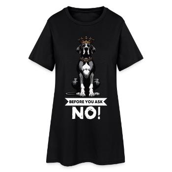 Avant de demander à un grand dogue grand dogue propriétaire de dogue allemand - Robe T-shirt Femme - noir - Devant