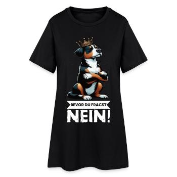 Bevor Du Fragst Nein Appenzeller Sennenhund  - Frauen T-Shirt-Kleid - Schwarz - Vorne