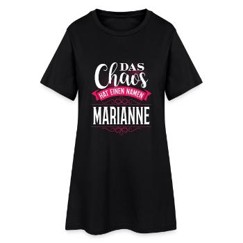 MARIANNE - Chaos - Frauen T-Shirt-Kleid - Schwarz - Vorne