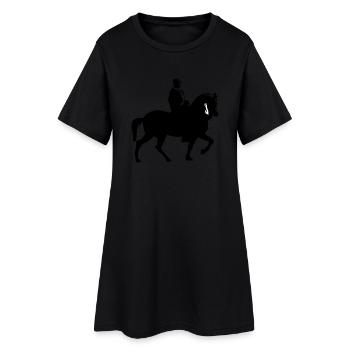 Cheval et cavalier | Ritter | Lance Riding Armure - Robe T-shirt Femme - noir - Devant