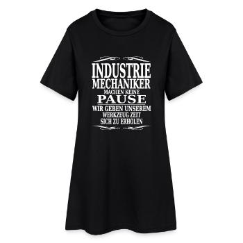 Industrial mechanics Mechanics do not pause - Women’s T-Shirt Dress - black - Front