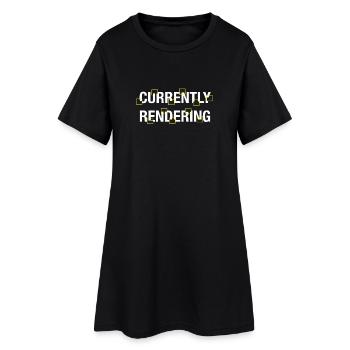 3D ARTIST RENDERING - Robe T-shirt Femme - noir - Devant