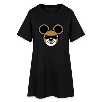 cool sunglasses mouse - Women’s T-Shirt Dress - black - Front