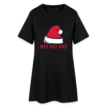Ho Ho Ho - Women’s T-Shirt Dress - black - Front