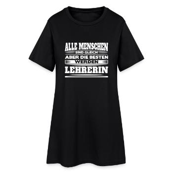 Lehrerin Shirt - Die besten werden Lehrerin - Frauen T-Shirt-Kleid - Schwarz - Vorne
