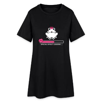 Special Effect Frosch - Frauen T-Shirt-Kleid - Schwarz - Vorne