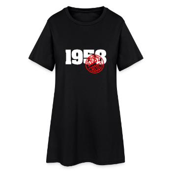 1958 / Geburtstag 1958 / 1958 best choice - Frauen T-Shirt-Kleid - Schwarz - Vorne