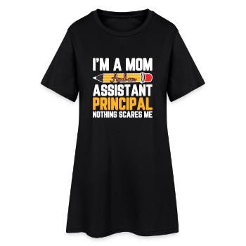 Mode infirmière toute la journée, tous les jours - Robe T-shirt Femme - noir - Devant