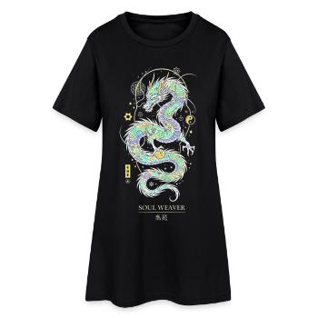 Soul Weaver Dragon Mystic Soul Spirit - Women’s T-Shirt Dress - black - Front