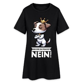 Avant que vous ne demandiez Jack Russel Terrier Jackie Terrier - Robe T-shirt Femme - noir - Devant