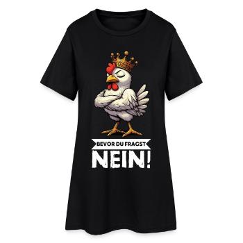 Before You Ask No Chickens Chicken Chicken Lover - Women’s T-Shirt Dress - black - Front