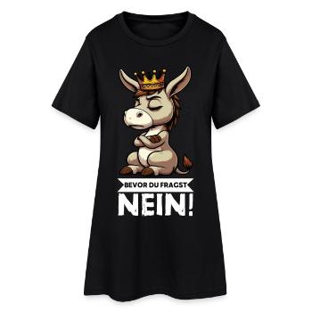 Before you ask No Donkey Donkey Donkey Donkey Holder - Women’s T-Shirt Dress - black - Front