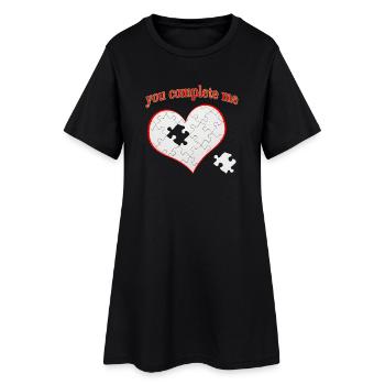 We are complete - Women’s T-Shirt Dress - black - Front
