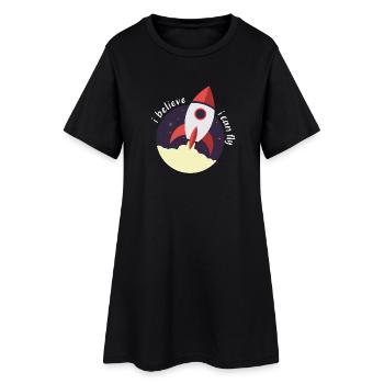 i believe i can fly - Robe T-shirt Femme - noir - Devant