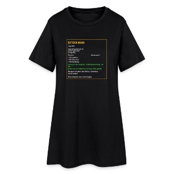 Legendäre Katzenmama Legendär Katzen Tiere Cat - Frauen T-Shirt-Kleid - Schwarz - Vorne