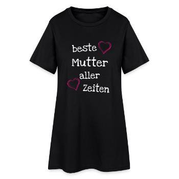 Beste Mutter aller Zeiten - Frauen T-Shirt-Kleid - Schwarz - Vorne