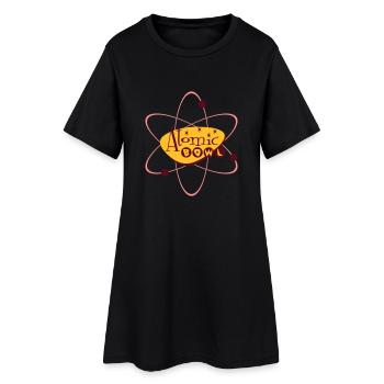Atomic Bowl - Frauen T-Shirt-Kleid - Schwarz - Vorne
