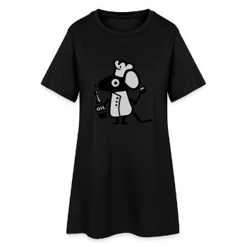 Souris Koch - rat - Robe T-shirt Femme - noir - Devant