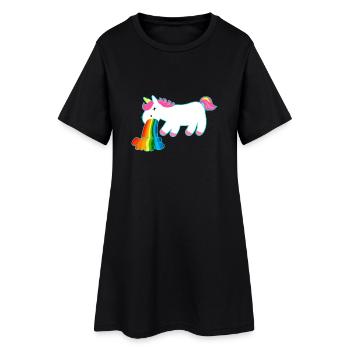 Licorne licorne - Robe T-shirt Femme - noir - Devant