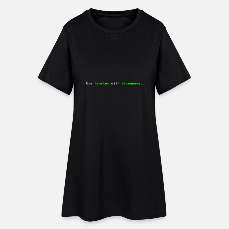Use Hamster with microwave - Robe T-shirt Femme - noir