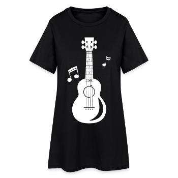 Graphiques Ukulele - Robe T-shirt Femme - noir - Devant
