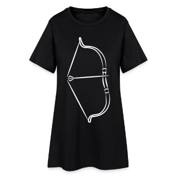 Arc et flèches - Robe T-shirt Femme - noir - Devant