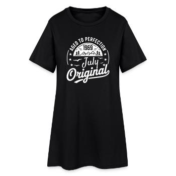 juillet 1969 – Légende des sommets et montagnes - Robe T-shirt Femme - noir - Devant